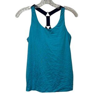 Ruby Ribbon #1819 Women’s Sport Demi Tank Turquoise w/Navy Straps Size 32